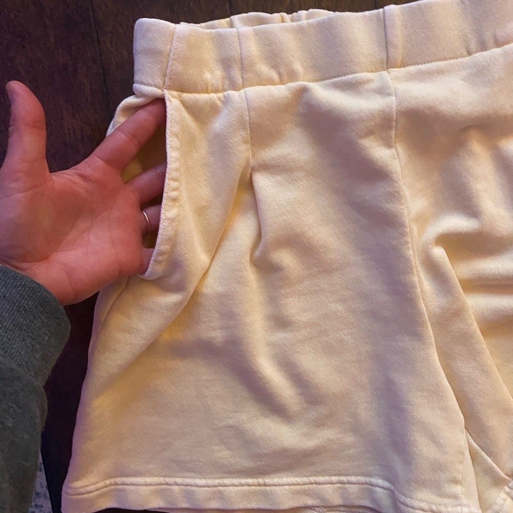 Aerie Yellow Cozy Shorts